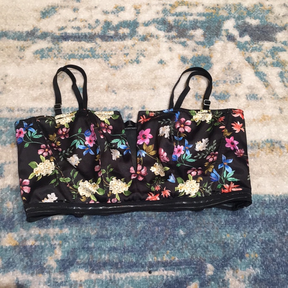 Victoria's Secret Floral Bustier -L - Picture 2 of 5